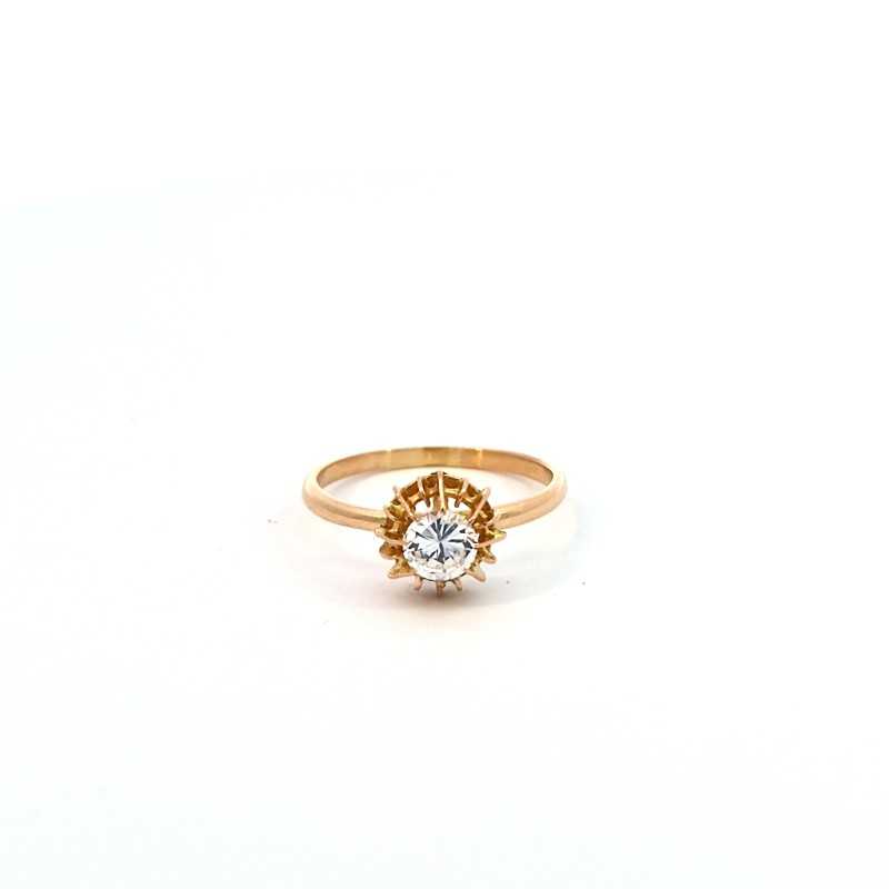 Anillo oro 18k circonirta