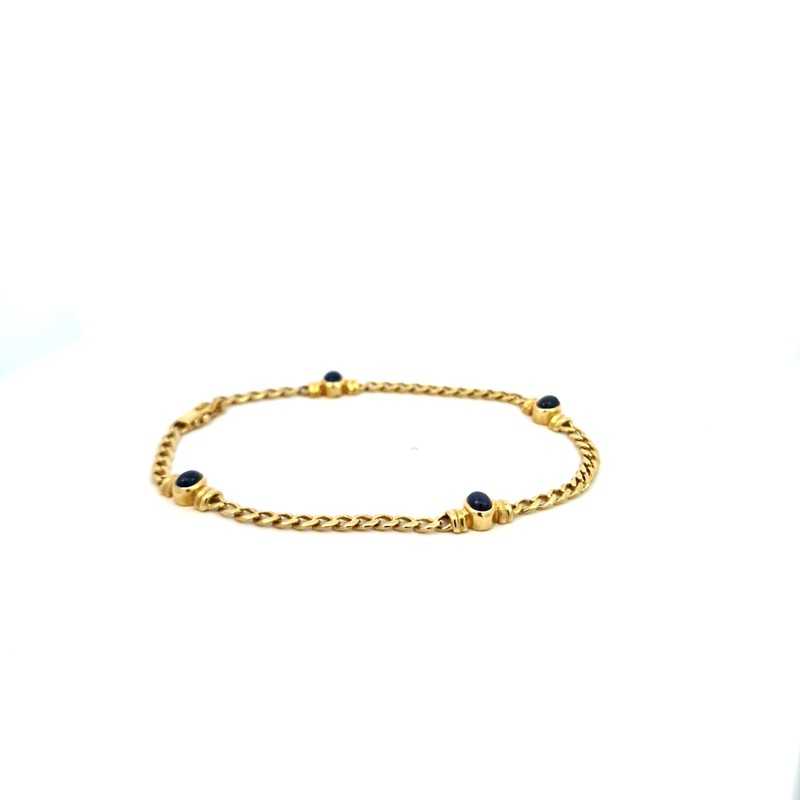 Pulsera oro 18k con circonitas