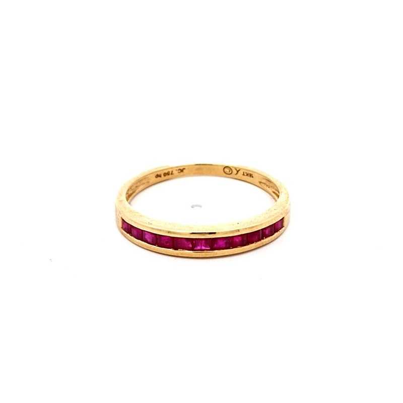 Anillo piedras en oro de 18k