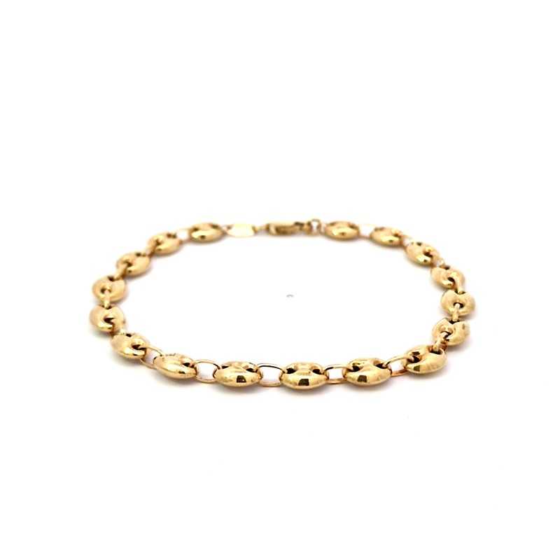 Pulsera calabrote en oro de 18k