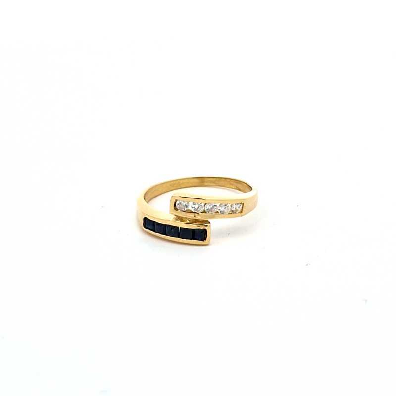 Anillo piedras oro de 18k
