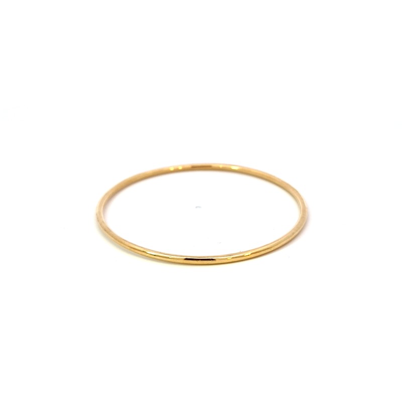 Aro liso infantil en oro de 18k