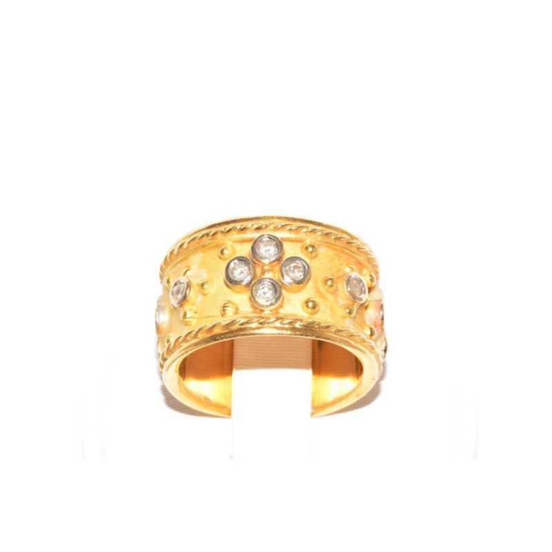 Anillo en oro 18k con diamantes