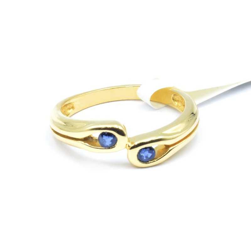Anillo con Zafiros Oro 18k