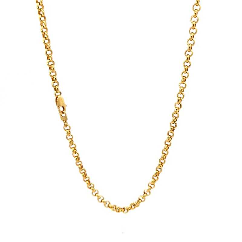 Cadena bauleta en oro de 18k 