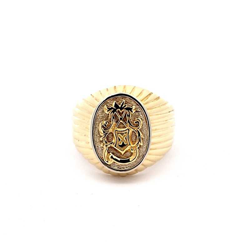 Anillo sello en oro de 18k
