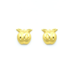 Pendientes Manzana oro 18k