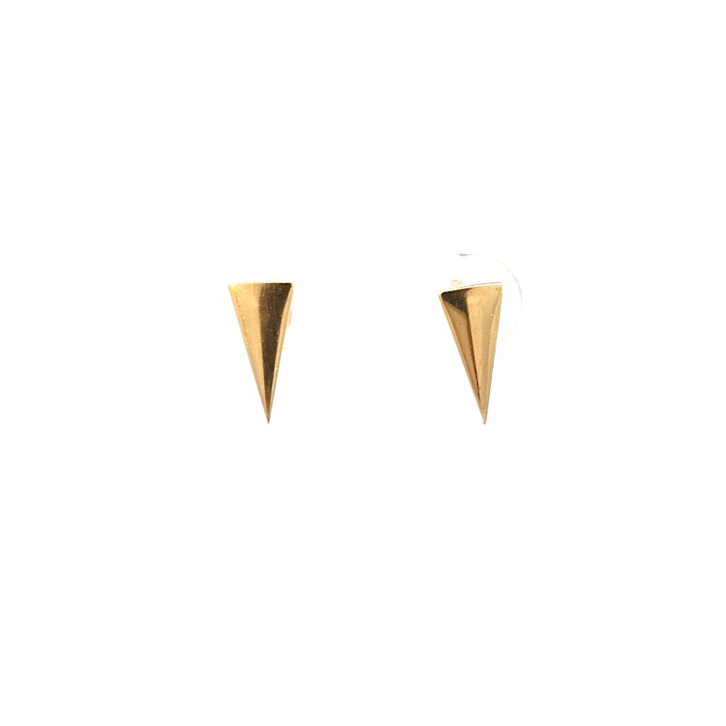 Pendientes triangulares en oro 18k